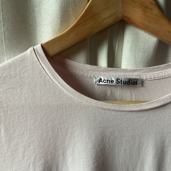 Acne Studios Vista C base t-shirt in light pink - Picture 3 of 4